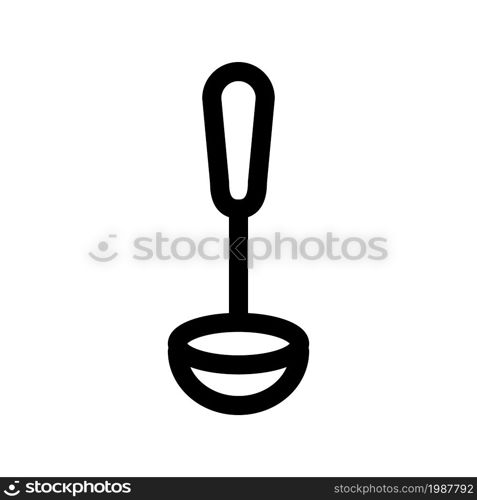 Illustration Vector graphic of ladle icon. Fit for cooking, soup, kitchenware etc.