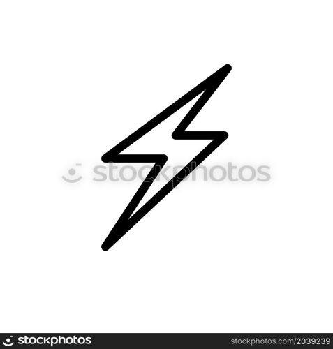 Illustration Vector graphic of lightning icon design