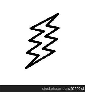 Illustration Vector graphic of lightning icon design