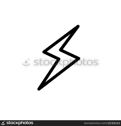 Illustration Vector graphic of lightning icon design