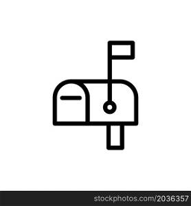 Illustration Vector graphic of Mail Box icon. Fit for address, contact, postal etc.