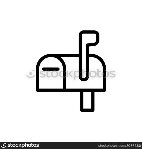 Illustration Vector graphic of Mail Box icon. Fit for address, contact, postal etc.