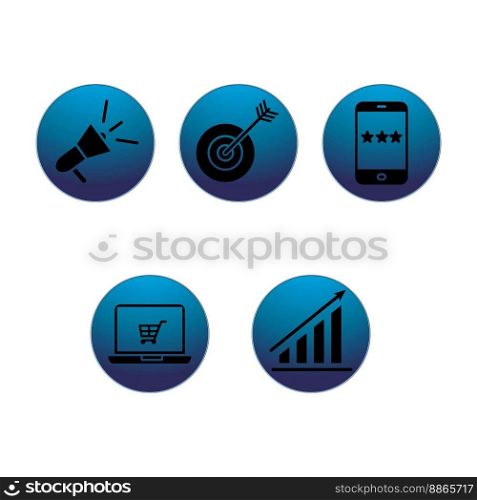 Illustration Vector Graphic of Marketing icon design template