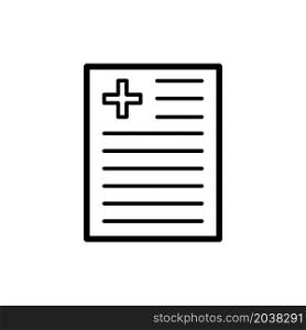 Illustration Vector graphic of medical report icon design
