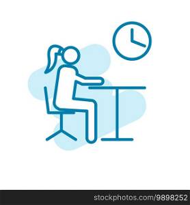 Illustration Vector graphic of meeting icon template