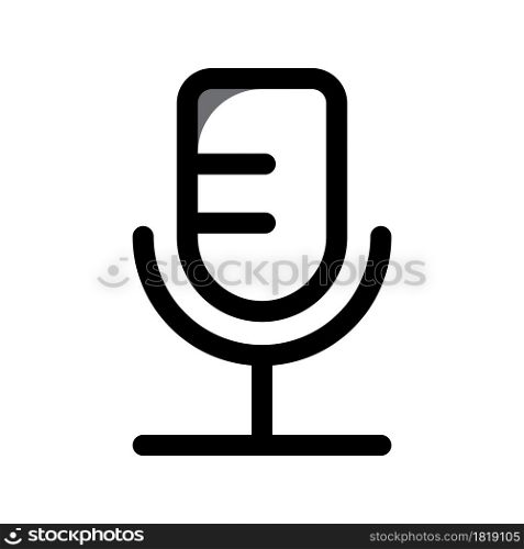 Illustration Vector Graphic of Microphone icon