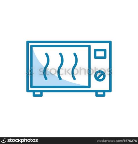 Illustration Vector graphic of microwave icon. Fit for cooking, oven, food, appliance, household electronics etc.