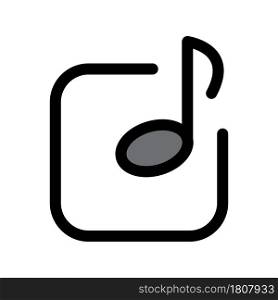Illustration Vector graphic of music icon