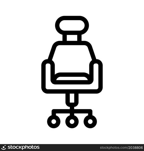 Illustration Vector graphic of office chair icon design