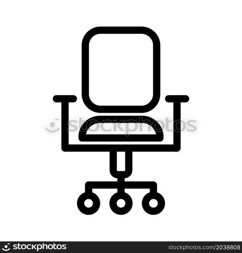 Illustration Vector graphic of office chair icon design