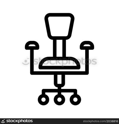 Illustration Vector graphic of office chair icon design
