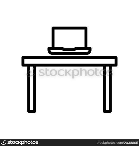 Illustration Vector graphic of office table icon design