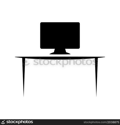 Illustration Vector graphic of office table icon design