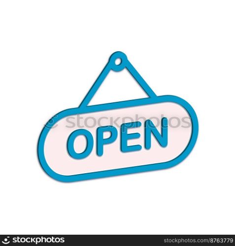 Illustration Vector graphic of Open Sign icon. Fit shop, market, business, store etc.