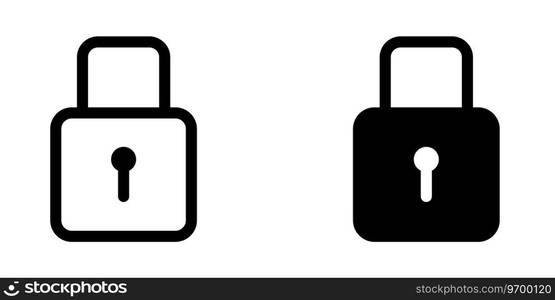 Illustration Vector graphic of padlock icon. Fit for key, safe, password, protection, secure, code etc.