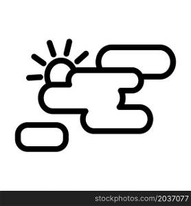 Illustration Vector Graphic of Partly Cloudy Icon Design