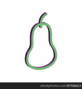 Illustration Vector graphic of Pear fruit icon. Fit for vitamin, organic, healthy, vegan, juice etc.