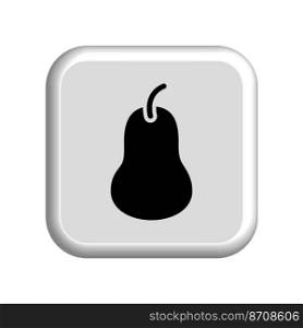 Illustration Vector graphic of Pear fruit icon. Fit for vitamin, organic, healthy, vegan, juice etc.