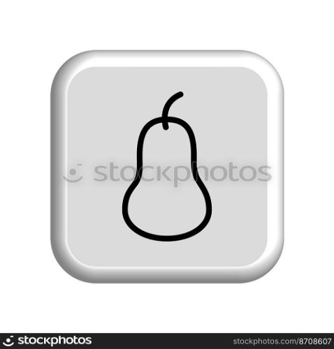 Illustration Vector graphic of Pear fruit icon. Fit for vitamin, organic, healthy, vegan, juice etc.