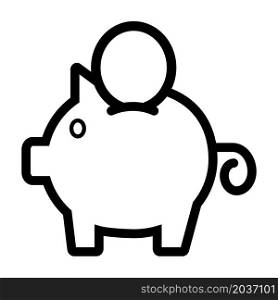 Illustration Vector Graphic of Piggy Bank Icon Design