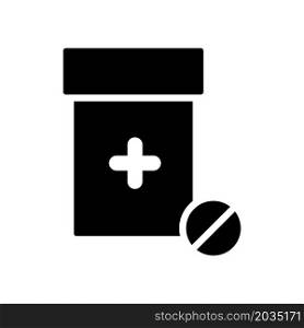 Illustration Vector Graphic of Pill Jar Icon