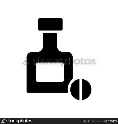 Illustration Vector Graphic of Pill Jar Icon