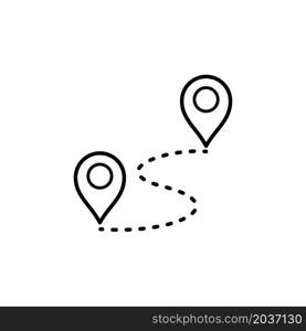 Illustration Vector Graphic of Pin Location Icon Design