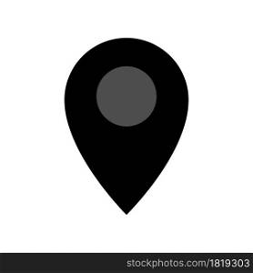 Illustration Vector graphic of pin location icon. Fit for trip, gps, position, map, navigation etc.
