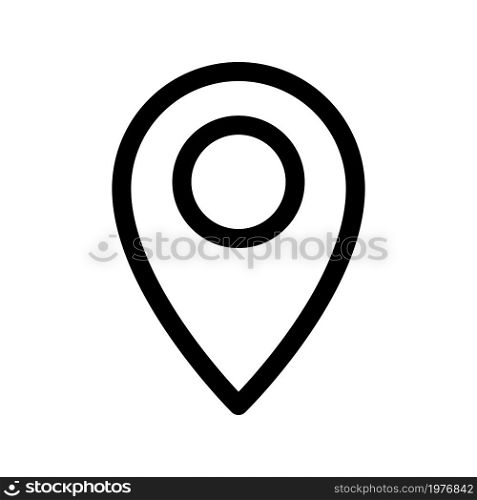Illustration Vector graphic of pin location icon. Fit for trip, gps, position, map, navigation etc.