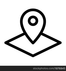 Illustration Vector graphic of pin location icon. Fit for trip, gps, position, map, navigation etc.