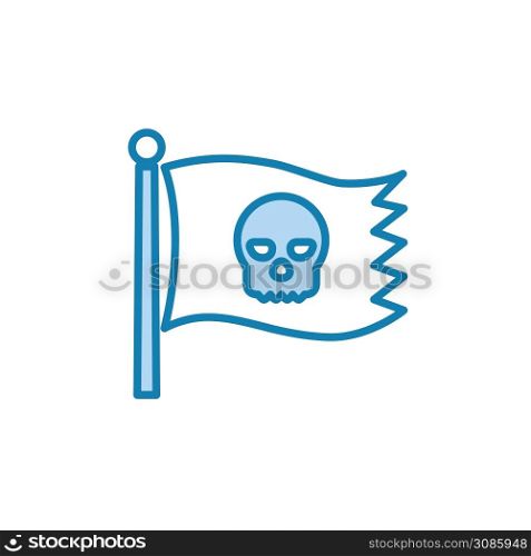 Illustration Vector graphic of pirate icon. Fit for pirates flag, adventure, danger etc.