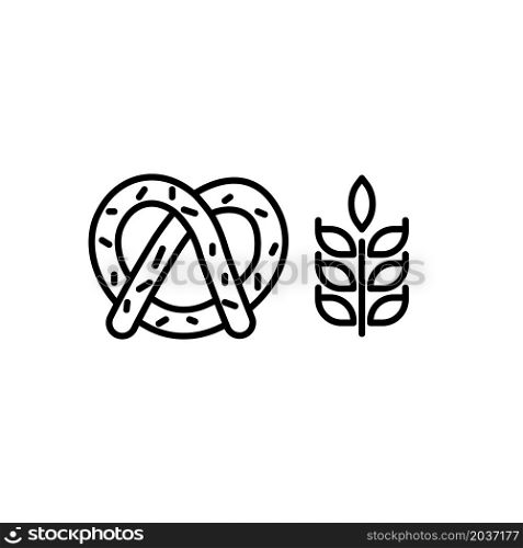Illustration Vector Graphic of Pretzel Icon Design