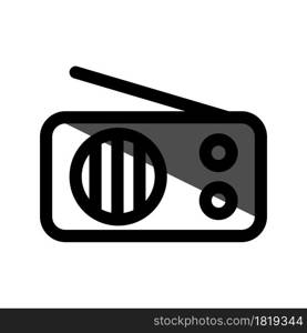 Illustration Vector graphic of radio icon. Fit for broadcasting, tuning, station radio etc