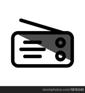 Illustration Vector graphic of radio icon. Fit for broadcasting, tuning, station radio etc