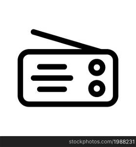 Illustration Vector graphic of radio icon. Fit for broadcasting, tuning, station radio etc