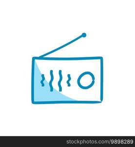 Illustration Vector graphic of radio icon template