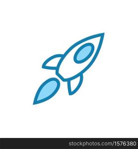Illustration Vector graphic of rocket icon. Fit for spaceship, future, fantasy, spacecraft etc.