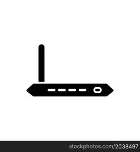 Illustration Vector graphic of router icon design