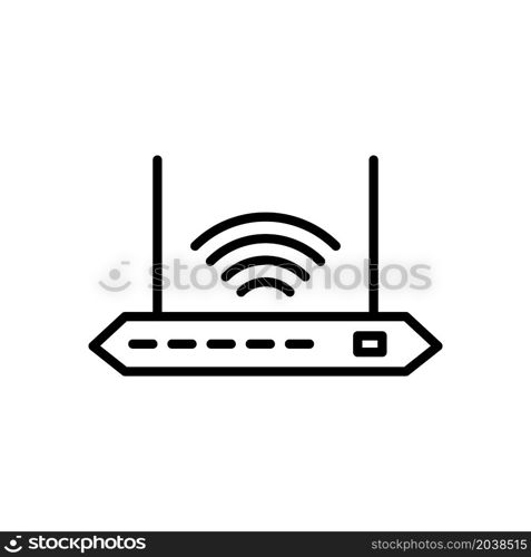 Illustration Vector graphic of router icon design