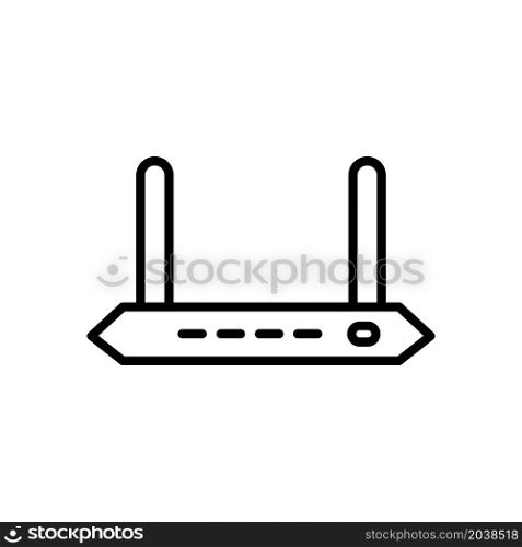 Illustration Vector graphic of router icon design