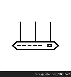 Illustration Vector graphic of router icon design