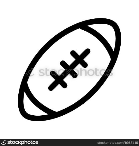 Illustration Vector graphic of rugby ball icon. Fit for league, hobby, competition, leisure etc.