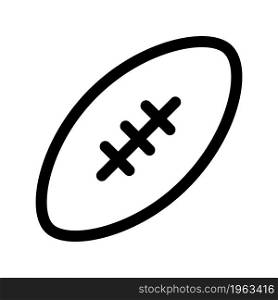 Illustration Vector graphic of rugby ball icon. Fit for league, hobby, competition, leisure etc.