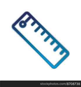 Illustration Vector graphic of Ruler icon. Fit for study, learning, graduate etc.