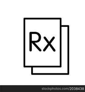 Illustration Vector graphic of Rx icon design