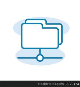 Illustration Vector graphic of server icon template