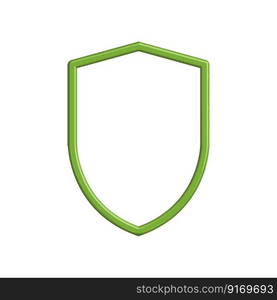 Illustration Vector graphic of shield icon template