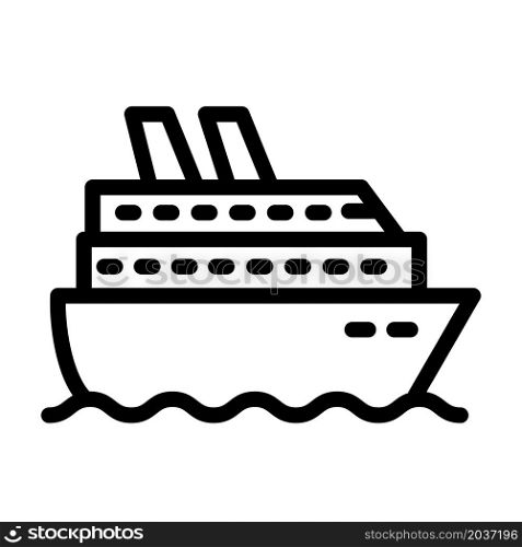 Illustration Vector Graphic of Ship Icon Design