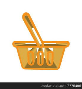 Illustration Vector graphic of shopping basket icon. Fit shop, market, business, store etc.