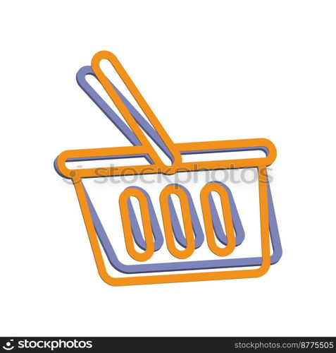 Illustration Vector graphic of shopping basket icon. Fit shop, market, business, store etc.